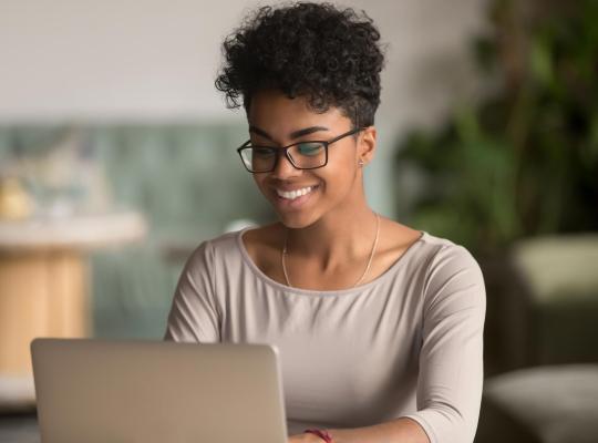 woman on laptop